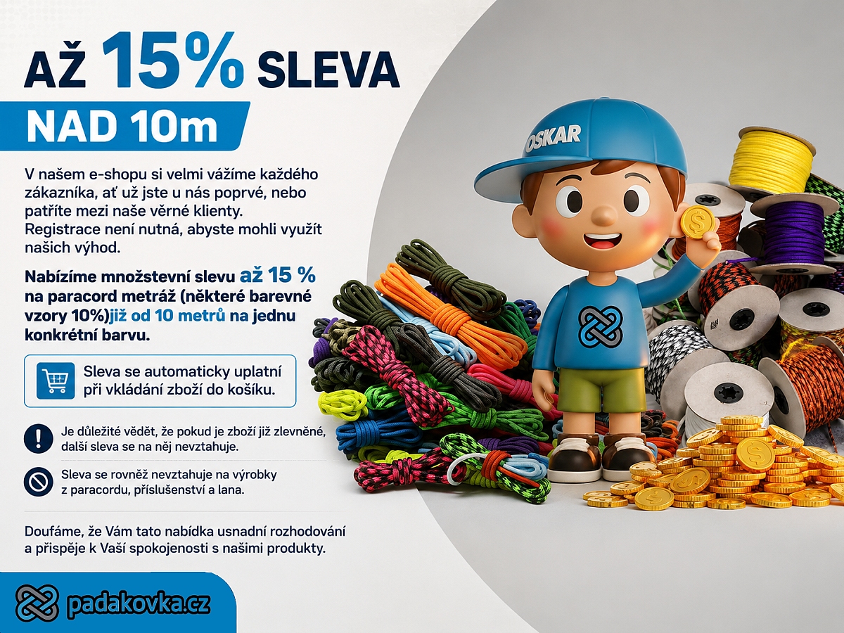 paracord množstevní sleva
